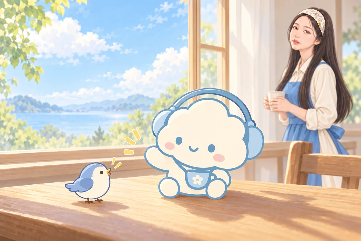 พิปส่งการ์ดโน้ตให้ฟูที่โต๊ะคาเฟ่